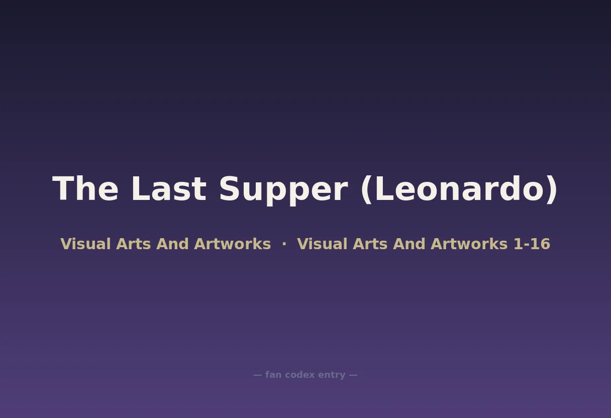 The Last Supper (Leonardo)